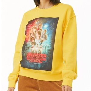 stranger things yellow hoodie